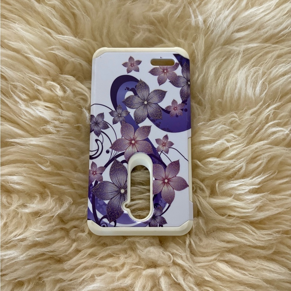 Floral Purple and White Phone Case